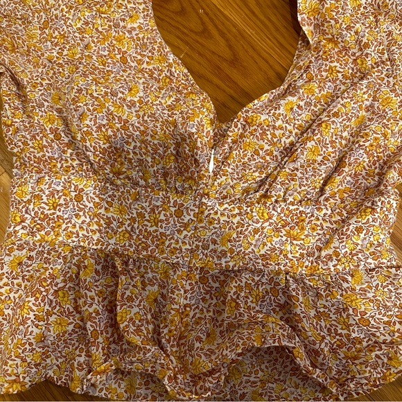 J.Crew Vneck Puff Sleeve Top - Picture 4 of 5